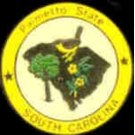 SOUTH CAROLINA PIN STATE EMBLEM SOUTH CAROLINA PIN